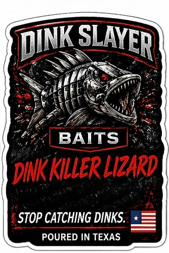 Dink Slayer Baits ~ 6.2” Dink Killer Lizard (8 count)