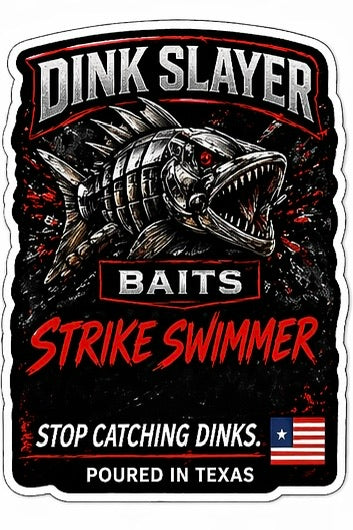 Dink Slayer Baits ~ 3.8" Strike Swimmer Swimbait (8 count)
